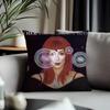 Hot CChering Cushion Cover Antidustmite Pillowcase Invisible Zipper Silky Short Plush Sofa Cushion Cover