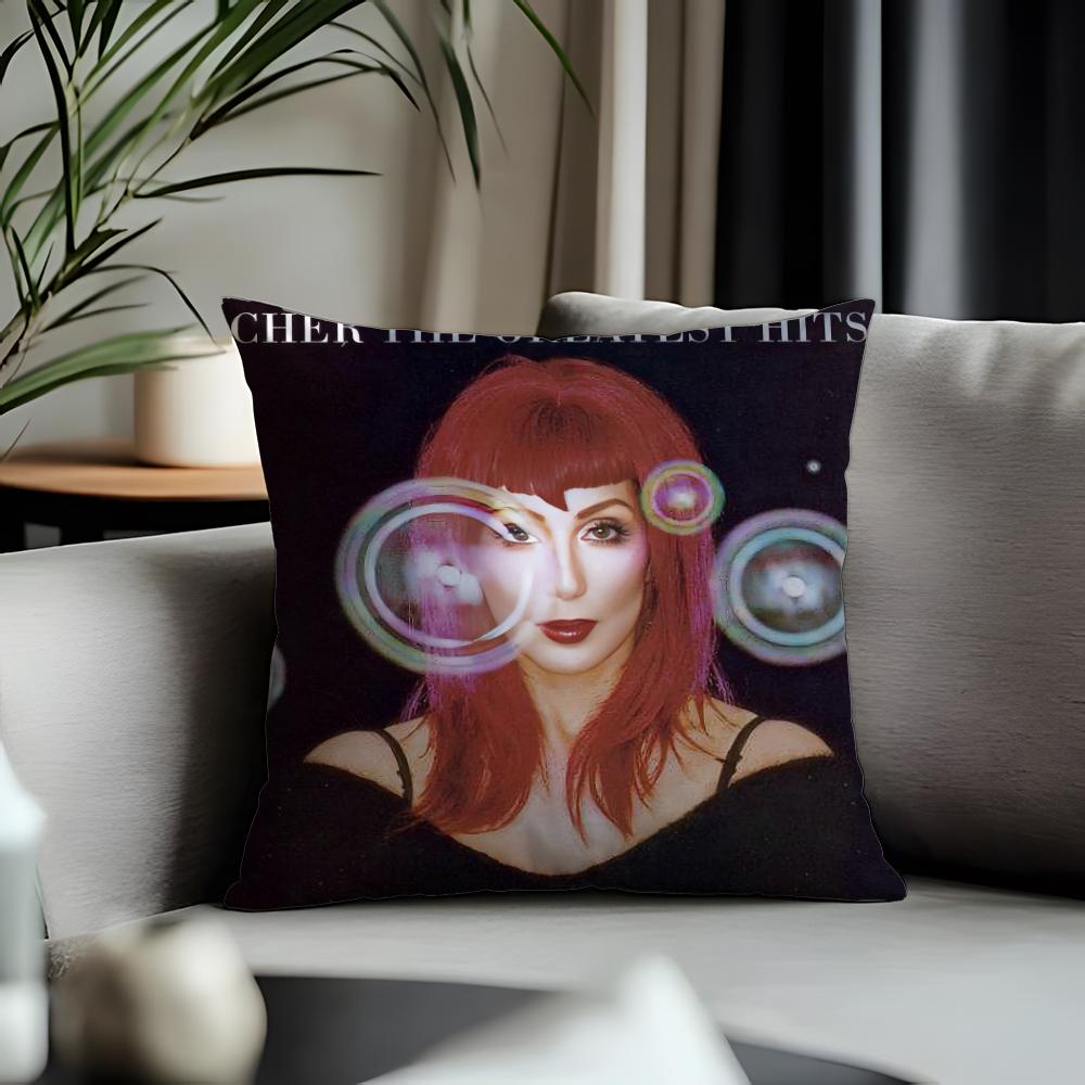 Hot CChering Cushion Cover Antidustmite Pillowcase Invisible Zipper Silky Short Plush Sofa Cushion Cover