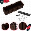 Flowerpot Balcony Terrace Box with Hooks Irrigation System Brown 60cm