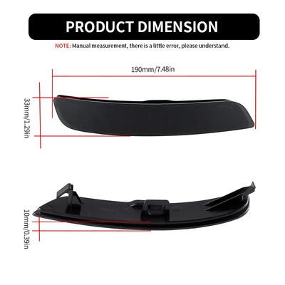 2PCS For BMW X5 F15 2014-2018 Smoked/Red Lens Car Rear Bumper Reflector Tail Brake Light Cover Shells No Bulb OEM#6314784759