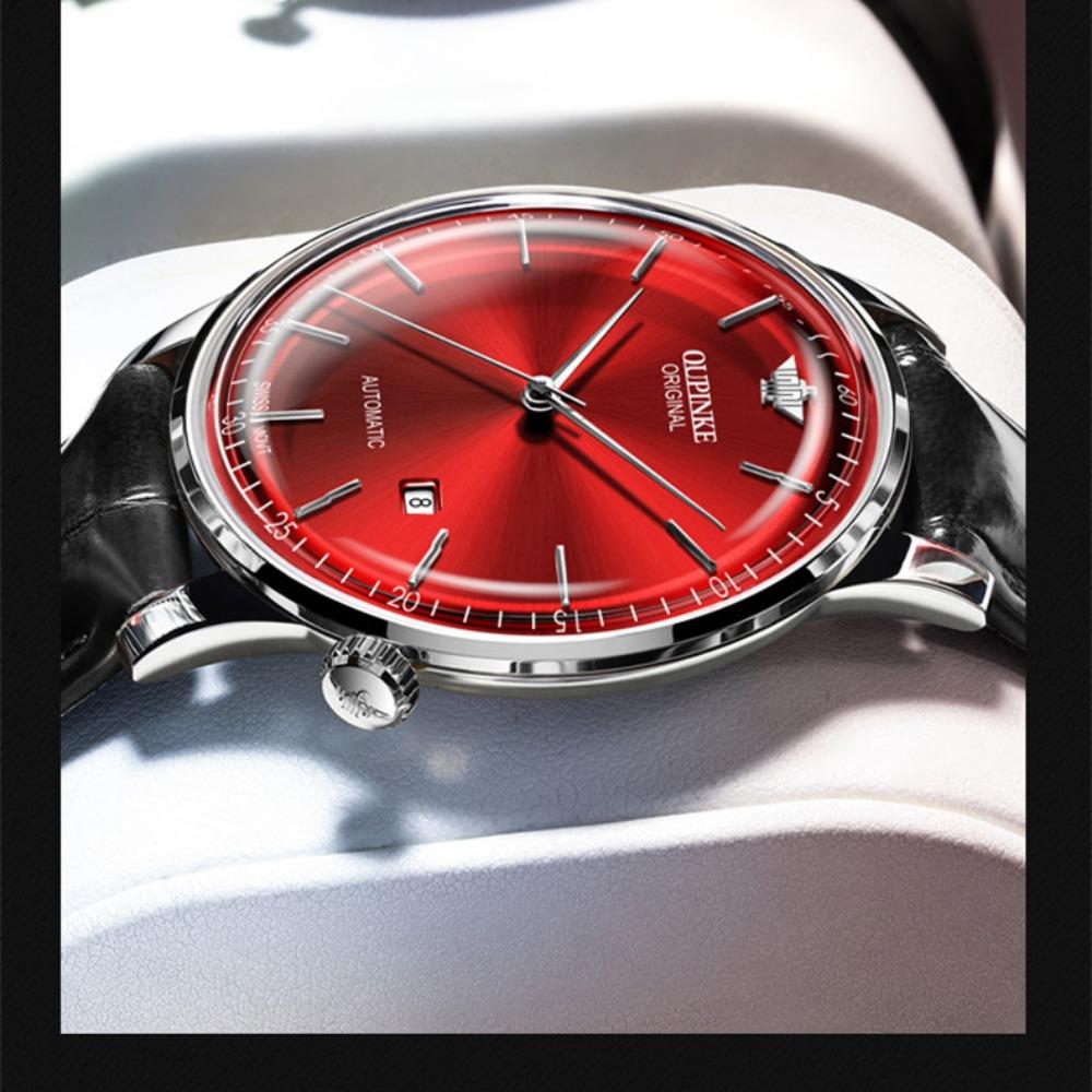 OUPINKE Montres Homme Horlogerie Mécanique Mode Montres Haut de Gamme