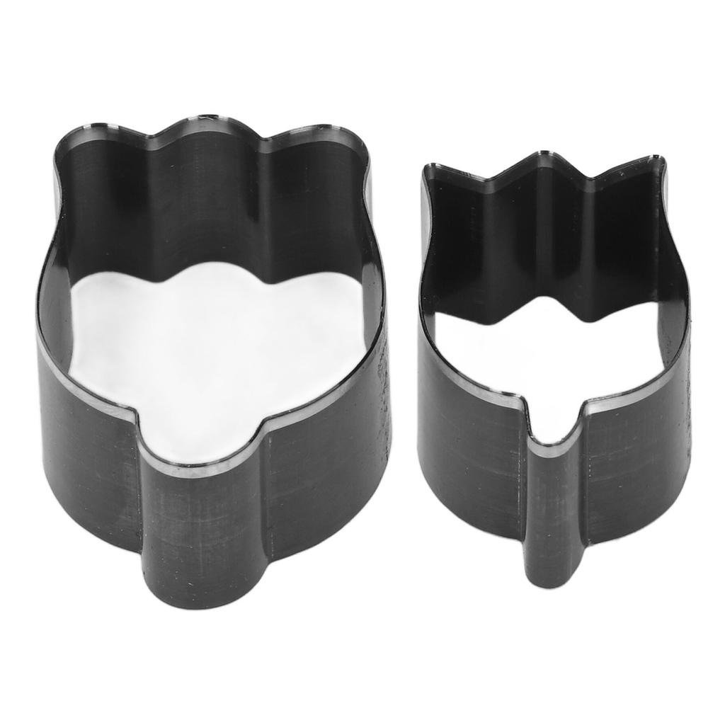 2 Pcs Flower Leather Cutting Die 48mm 58mm Alloy Steel Flower Shape Leather Die Cutter for Crafts