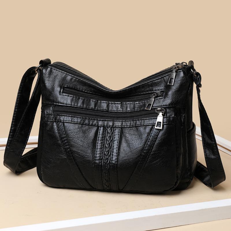 Women Crossbody Bag Large Capacity Korean Shoulder Bag Mini Square Bag Minimalist Embroidered Mom Bag Casual Bag