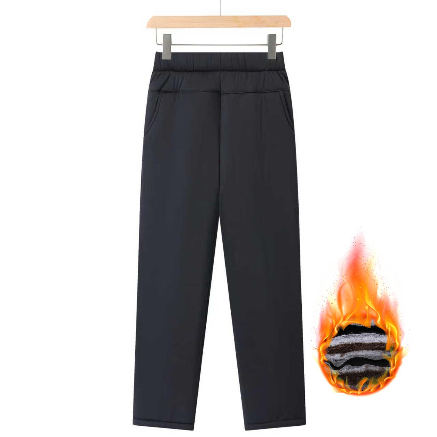 

Lambswool Fleece Winter Pants for Elderly Women - Three-Layer Warmth 4XL (135-150 lbs)