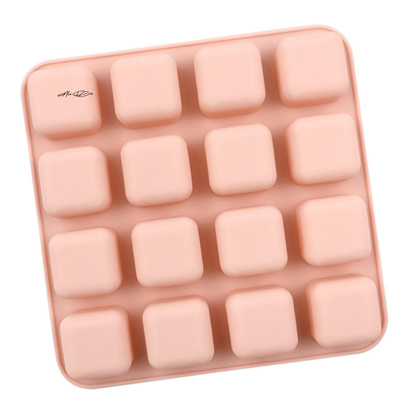 16-Cavity Square Silicone Candy Mold for Chocolate Truffles Fat Bombs Keto Snacks Gummy Jelly Wax Melts Ice Cub Tray