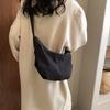 Nylon Cloth Fashion Solid Color Casual Bag Dumpling Bag 2025 New Versatile Shoulder Messenger Bag Women's Bag