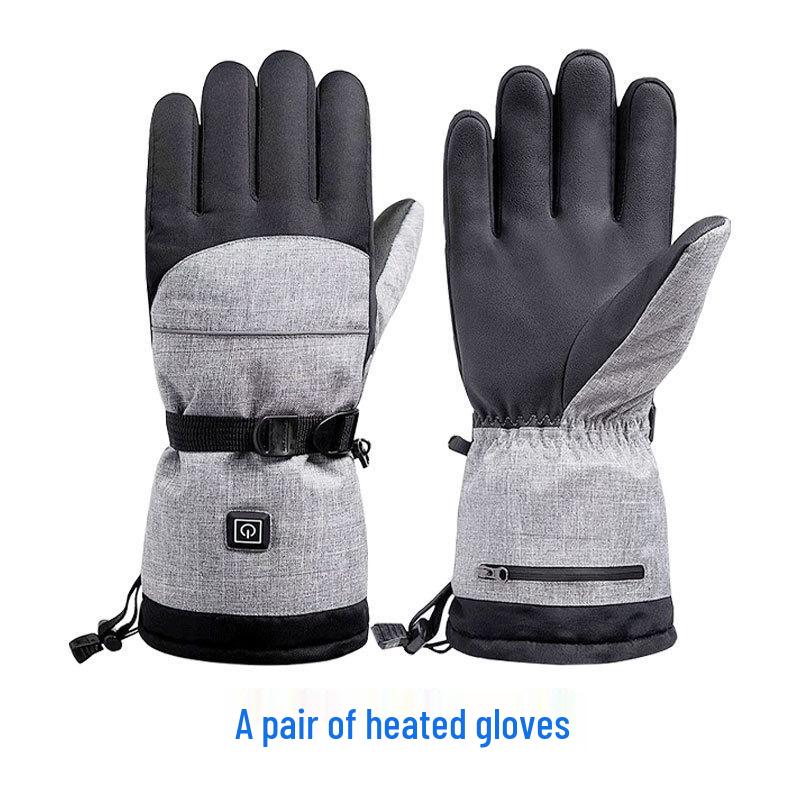 Electric Heated Winter Gloves for Skiing, Cycling, and Motorcycling – Touchscreen Compatible and Cold Protection