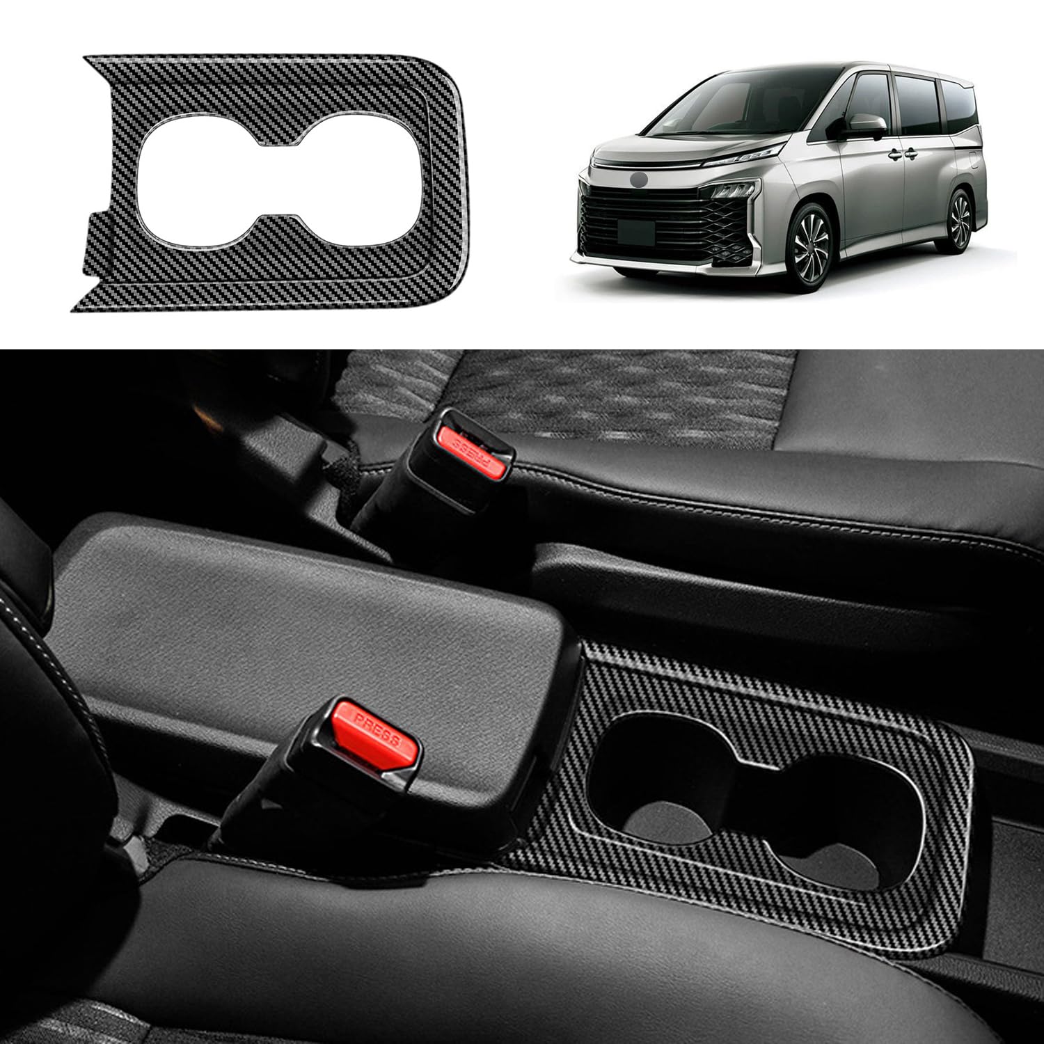 

YOFAMO Toyota Noah Voxy 4-го поколения 90-й серии 2022 ~ Наклейка на панель Передний подстаканник