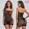 Womens Bodystocking Fishnet Dress Lingerie Open Crotchless Bodysuit Women Underwear See Through Babydolls Sexy Costumes