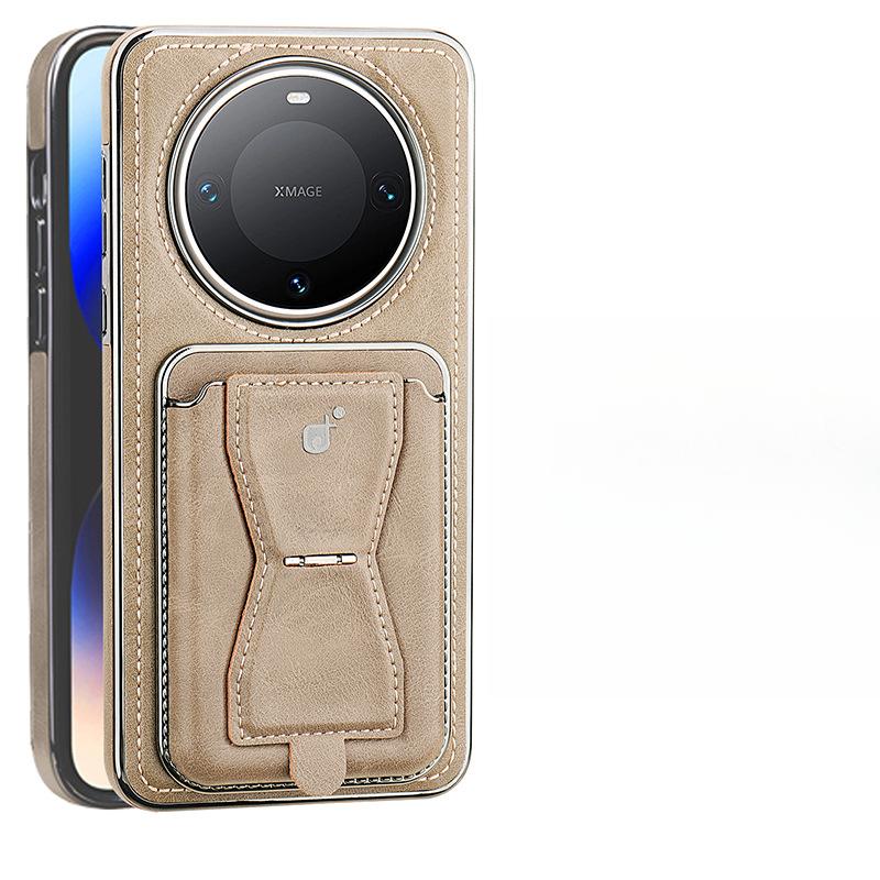 Kartenfachhalterung Geeignet für Huawei Mate70pro Handyhülle Business M60 Vollpaket Sturzsicher Magnetische Adsorption M60por Lederhülle