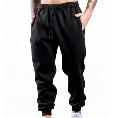 Men S Basic Casual Solid Color Drawstring Long Pants