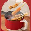 1 5L Multi-functional Electric Cooker Non-stick Coated Electric Pan Phone Holder Mini
