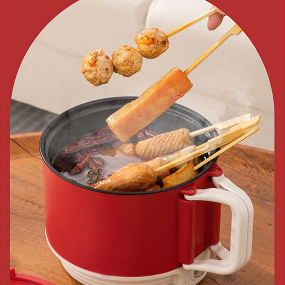 1 5L Multi-functional Electric Cooker Non-stick Coated Electric Pan Phone Holder Mini