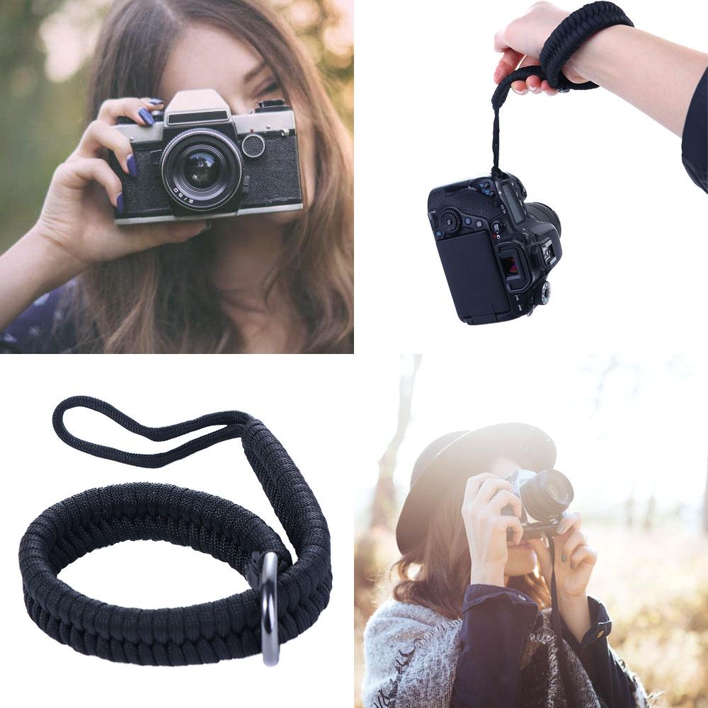 Camera Wristband Wrist Lanyard Camera Strap SLR Camera Shoulder Strap With Base Hand-Woven Wristband Quick Release Connector