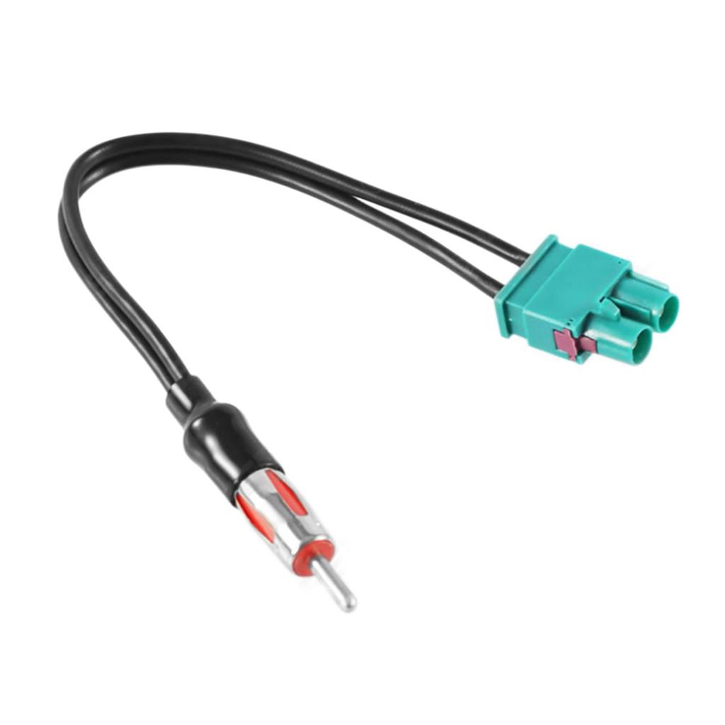 Universal Vehicle Car Stereo Radio Antenna Adapter Cable 2 Fakra To DIN Connector Cable