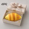 Kids Stress Ball Relief Croissant Squeeze Toy, Simulated Bread Sensory Fidget TPR Home Office Worker Relaxation Desk Toy