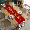 Red Christmas Santa Snowman Table Runner Christmas Decorations for Home 2026 Xmas Table Decor Navidad Noel New Year 2026 Gifts