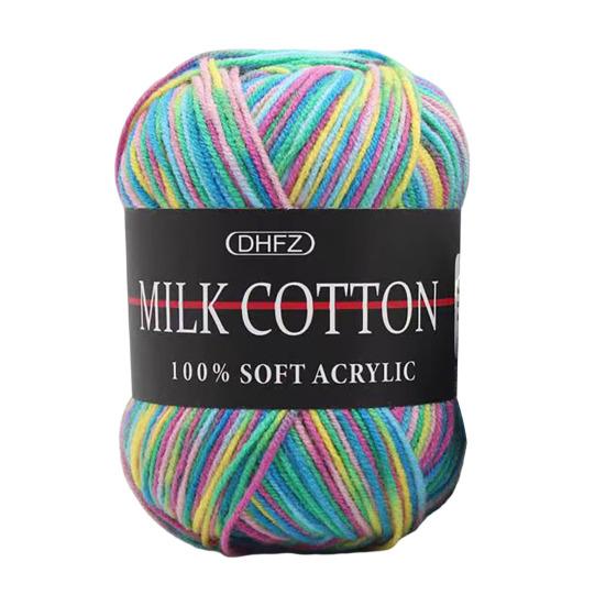 Gomitolo di Filato Multicolor 7,7 Iarde Filato in Fibra Acrilica Filato Colorato per Uso Artigianale per Lavorare a Maglia Uncinetto Maglioni Sciarpe Cappelli Bambole Artigianato Fai da Te