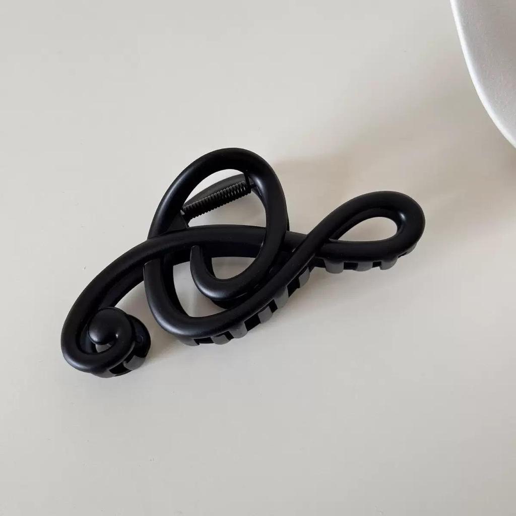 Elegant Music Note Matte Hair Clip for Women