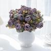 Artificial Flowers Retro Bud Peony Wedding Wreath Home Room Decor Outdoor Yard Wreath Bridal Bouquets High Quality Vase Diy Gift
