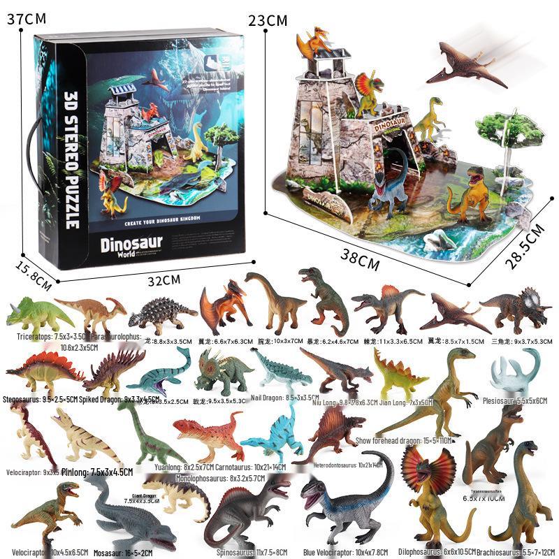 Jurassic Dinosaur Toy Gift Set: Mosasaurus, T-Rex, Spinosaurus & More