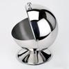 Practical Spherical Sugar Holder with Stainless Steel Clip Snacks Serving Bowl Rustproof Spices Jar Kitchen Tool