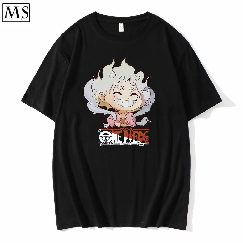 ONE PIECE Tshirt Mens Pure Cotton Casual Tshirt Round Neck Short Sleeve Clothing Summer Sports Casual Short Sleeve Popular Top