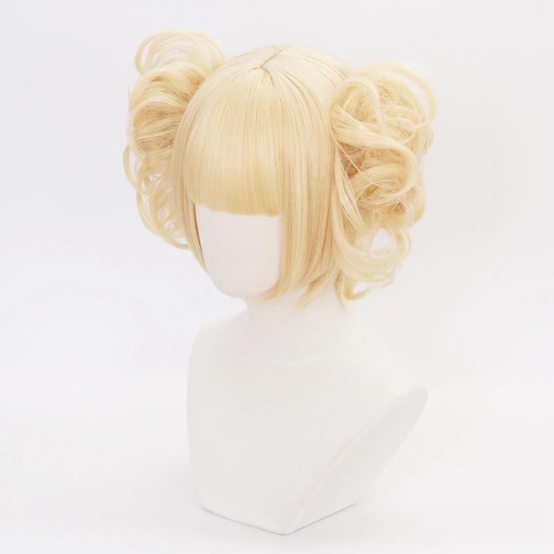 

Парик для косплея Boku No Hero Academy Himiko Toga My Hero Academy, термостойкие синтетические волосы, парики для ролевых игр + шапочка для парика One Size