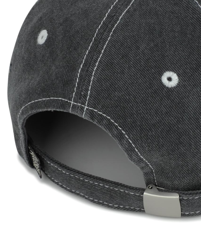 BROWNBREATH Washing Graffiti Logo Cap - Charcoal