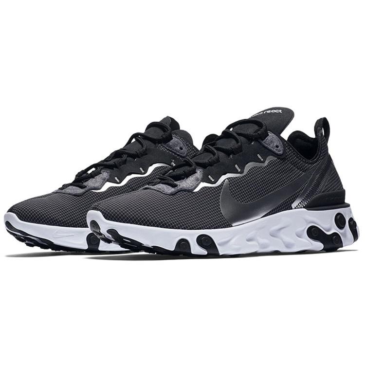Nike React Element 55 'Black Matellic Silver' Men's CQ4600-071