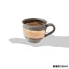 Marui Seito Shigaraki Ware Hechimon Mug, Large, Approx. 350ml Capacity, Rough Brush Finish, Round, 3-4450