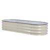 Raised Garden Bed Steel   Outdoor Planter Box with Open Bottom for Vegetables Fruits Flowers