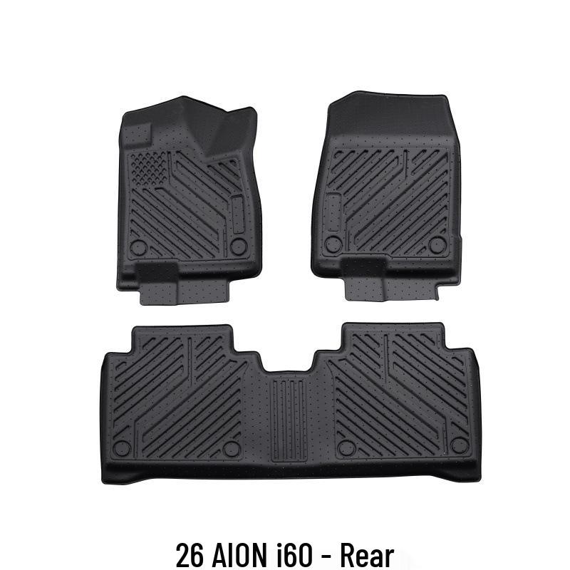 3D High-Edge Floor Mats for 26 AION I60 Models, Easy-Clean, Non-Slip, Eco-Friendly TPE.