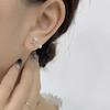 Super Fairy Four-pointed Star Pearl Earrings Star Earrings Sweet Niche Design Earrings for Women