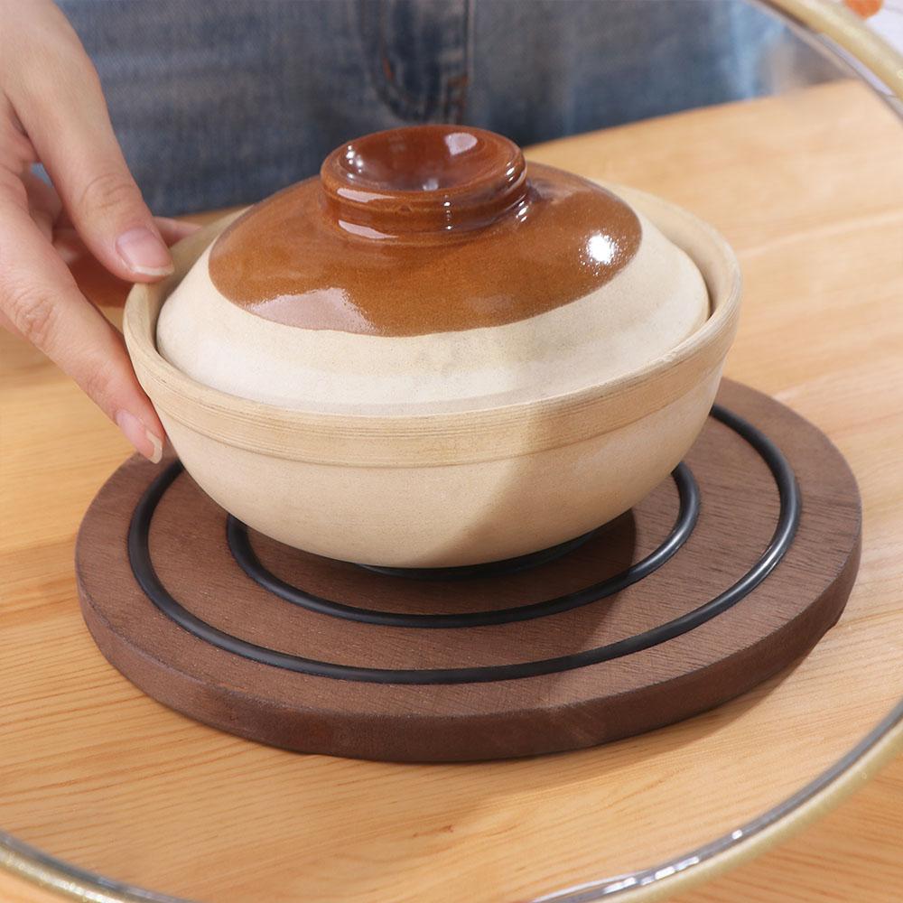 Easy To Clean Anti-scalding Pot Mat Unique Restaurant Pot Mats Wooden Magnetic Pot Mats  Hot Dishes