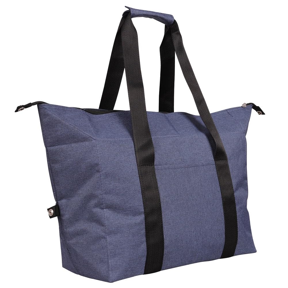 

FUPUTWO Сумка-тоут с термоизоляцией, Большая, Мягкая, Эко-сумка, Сумка, Вместимость, Водонепроницаемая, Термосумка, (Большой, Темно-синий)