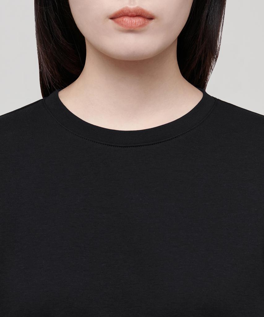 MUSINSA STANDARD WOMAN Women'S Basic Crew Neck T-Shirt [Black]