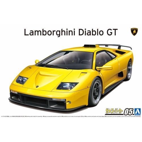 Aoshima Bunka Kyozai 1/24 The Supercar Series No. 5 Lamborghini Diablo GT 1999 Plastic Model