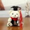 Soft Stuffed Graduation Bear Plush Toy 12cm Bear Pendant Cartoon Dr Bear Doll  Desk Decor