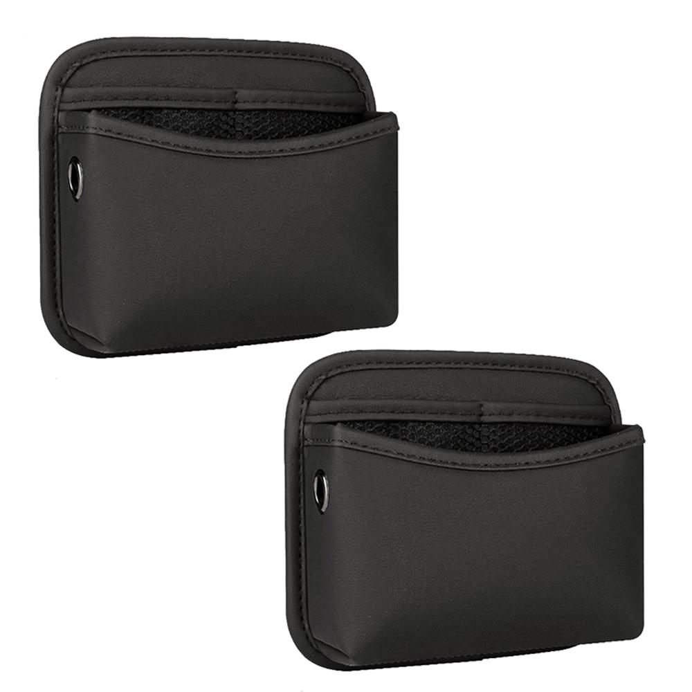 Car Door Side Storage Bag,PU Leather Auto Mesh Pocket Organizer for Card,Phone,Sunglasses,Universal Car Interior Accessory