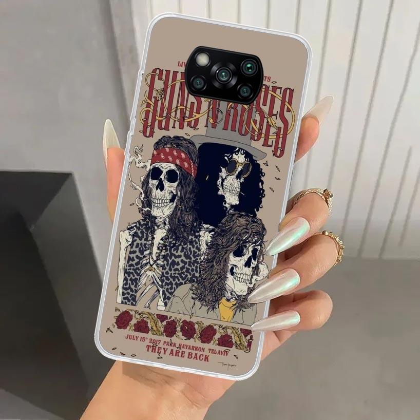 Guns N Roses Good Time Phone Case for Xiaomi Poco X7 X6 X5 X4 X3 Nfc F7 Ultra F6 F5 Pro F4 GT F3 M6 M5S M4 M3 Soft Print Shell P
