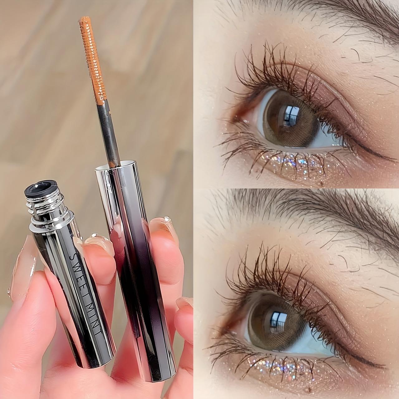 Sweet Mint Slimme Tube Mascara - Zwart, Vlekbestendig, Verlengend Krullend, Perfect voor Feest Muziekfestival Valentijnsdag Cadeau 2g gray