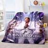French Legendary Rock Singer and Actor Johnny Hallyday Blanket Soft Home Furnishing Nap Decoration Four Seasons Warm Sherpa Blanket U8