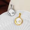 Waterproof Streetwear Enamel Cowboy Boot Pendant 18k Gold Plated Stainless Steel Charms For Diy Jewelry Accessories