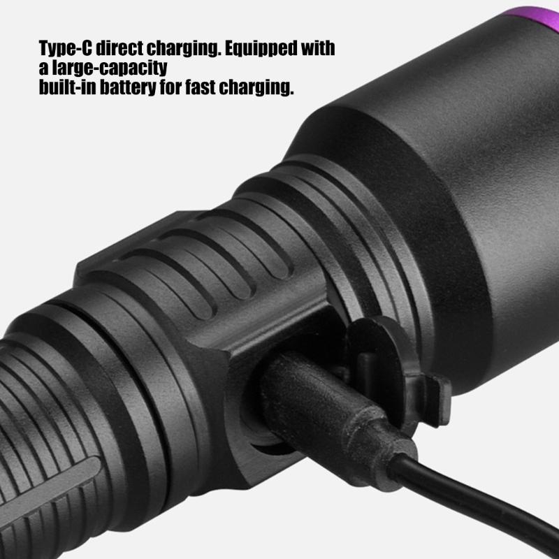 Compacts Ultraviolets Torch 365nm Flashlight Perfect For Currency Verification And Fluorescent Material Inspection