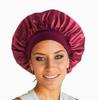 Shower Wide Brim Elastic Satin Hair Care Cap - Women's Sleep, Salon, and Shower Use