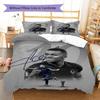 Mbappé Pattern Bedding,Quilt Set Quilt Cover Pillowcase Home Birthday Gift(1 * duvet cover + 2 * pillowcase, without core)