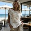 Women Tops Round Neck Short Sleeve Retro Floral Art Print Pullover Tops Loose Fit Soft Fabric Casual Summer Shirt