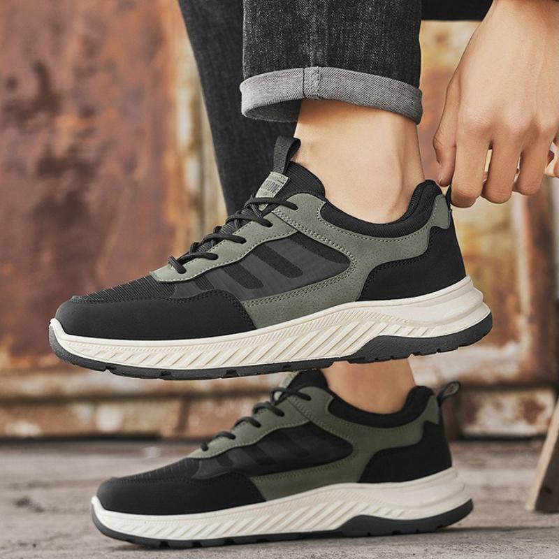 2025 Outdoor Breathable Running Shoes Fashion Lace-up Men's Casual Sneakers Lightweight Non-slip Height-increasing Platform Shoe