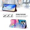 Coloured Drawing Wallet Case for Moto G04 G04S G13 G14 G23 G24 G32 G42 G52 G54 Power G62 G71S G82 G84 E14 Flip Stand Phone Cover